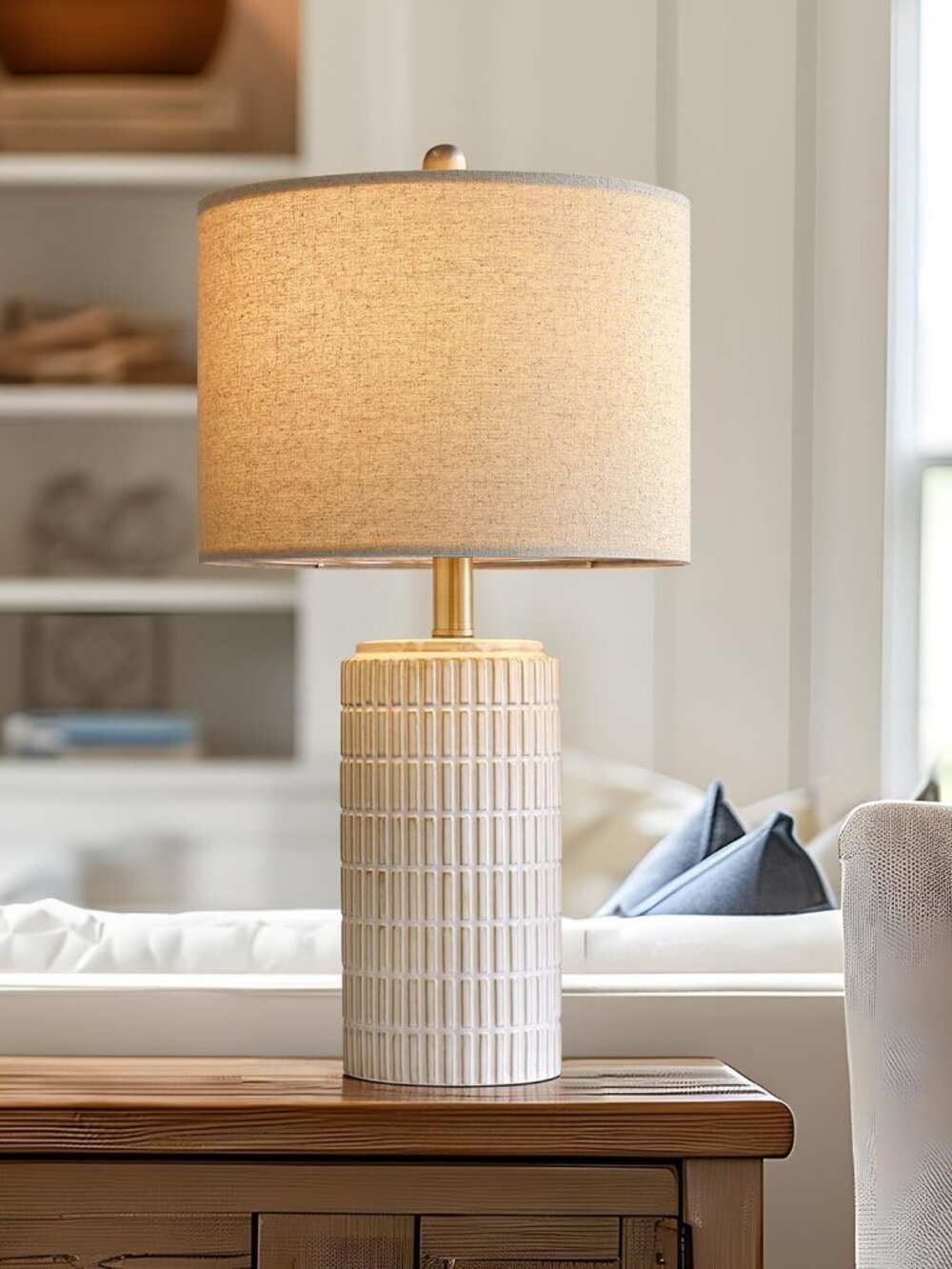 23'' Bedside Table Lamp For Bedroom Nightstands, Birthday Gifts For Women Mom, H